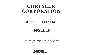 🥇 1995 JEEP WRANGLER ➜ Owner's Manual in PDF!