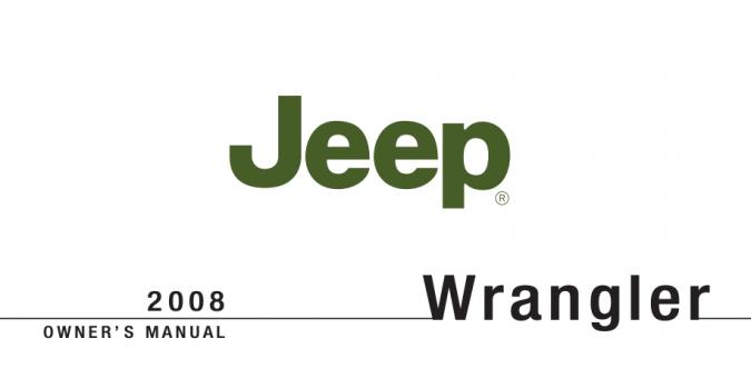 2008 Jeep Wrangler Owner's Manual