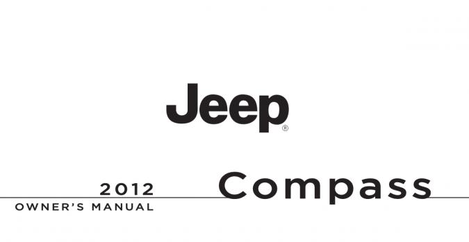2012 Jeep Compass Owner's Manual