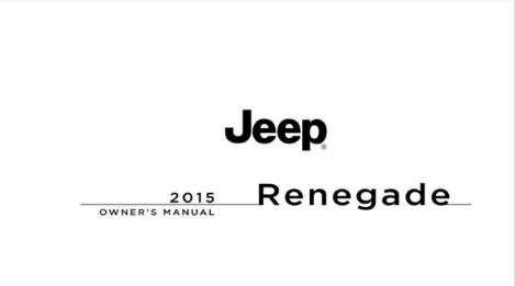 2015 Jeep Renegade Owner's Manual
