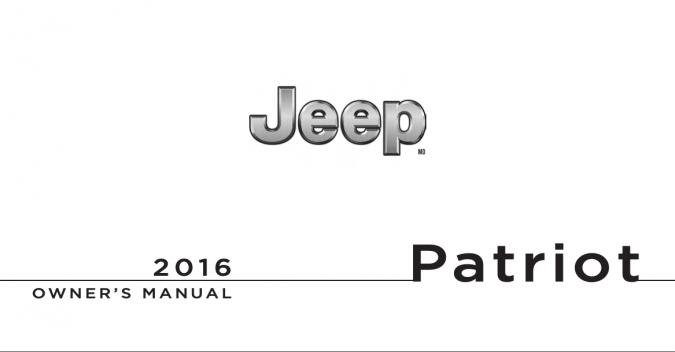 2016 Jeep Patriot Owner's Manual