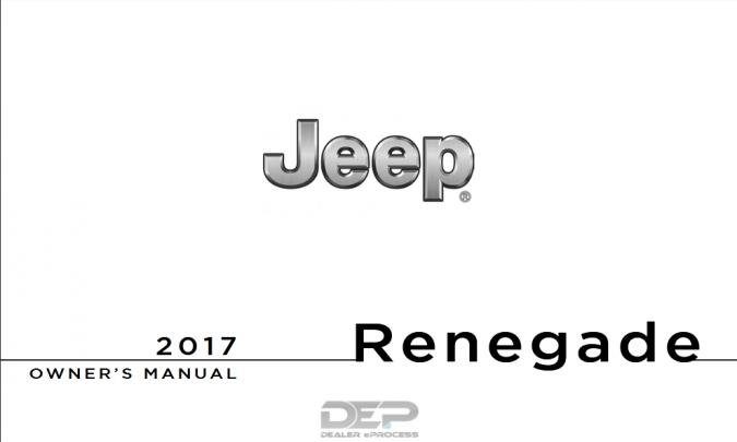 2017 Jeep Renegade Latitude Owner's Manual