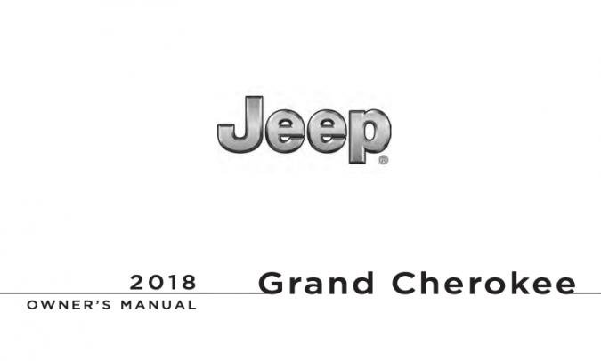 2018 Jeep Grand Cherokee Limited Owner's Manual